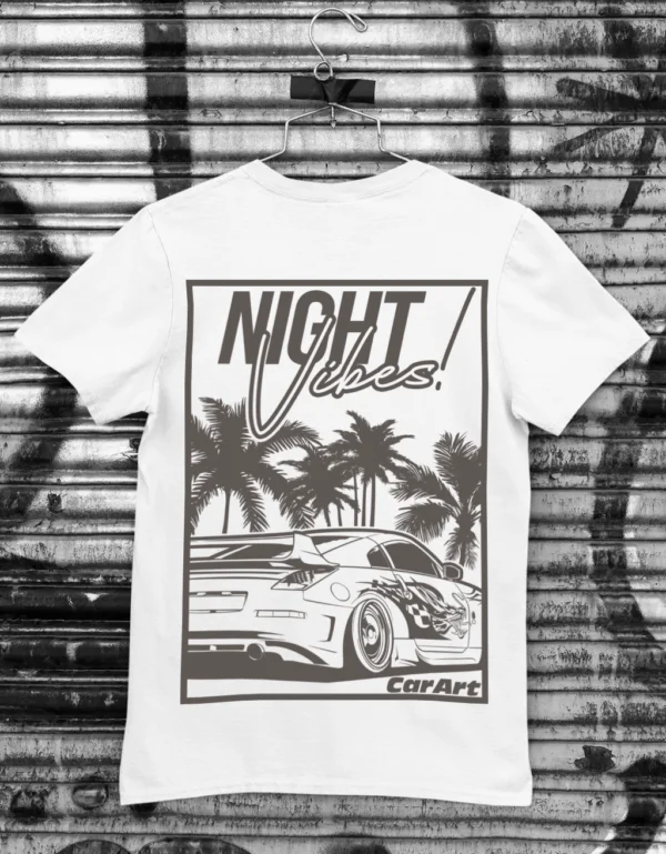 Koszulka NightVibes 350z - Biała